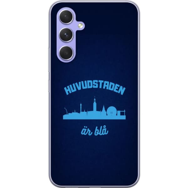 Kompatibelt Mobildeksel til Samsung Galaxy A54 Djurgården er blå