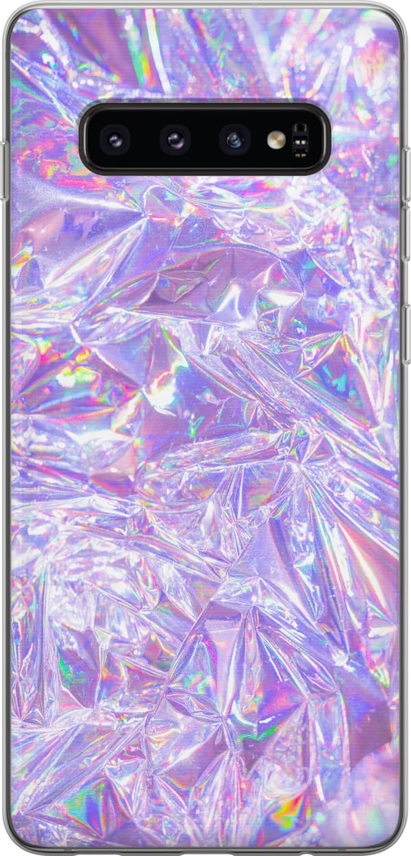 Kompatibelt Mobilskal till Samsung Galaxy S10 Holographic Diamonds