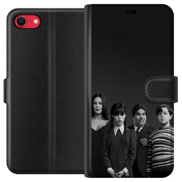 Apple iPhone 16e Lommeboketui Wednesday Addams