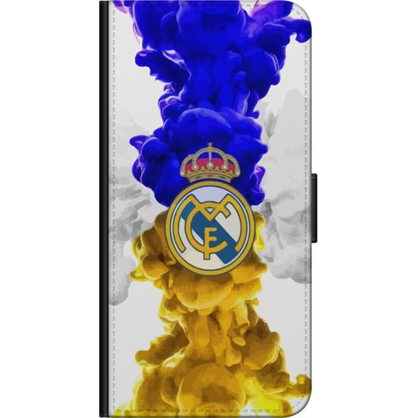 Kompatibel Tegnebogsetui til OnePlus 9 Pro Real Madrid Farver