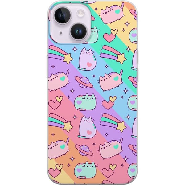 Kompatibelt Mobildeksel til Apple iPhone 14 Einhorn Katt