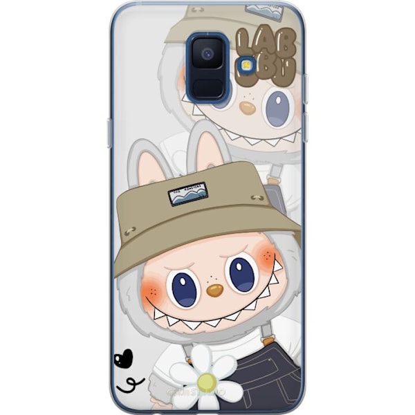 Samsung Galaxy A6 (2018) Läpinäkyvä kuori Labubu Minimal Mo