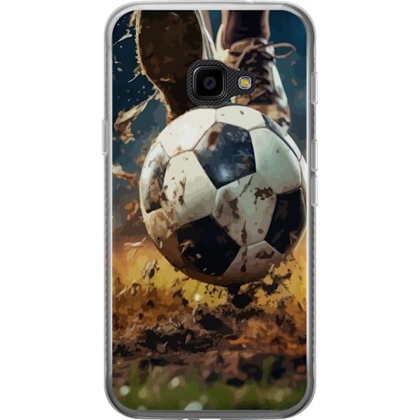 Samsung Galaxy Xcover 4 Genomskinligt Skal Fotboll