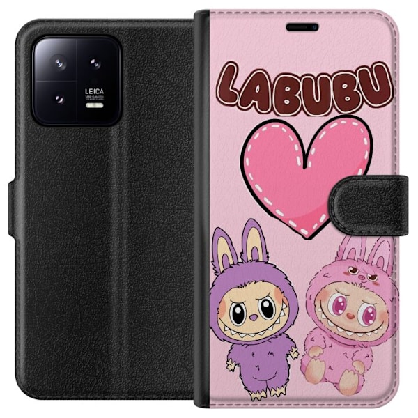 Xiaomi 13 Tegnebogsetui Labubu Pink Monster