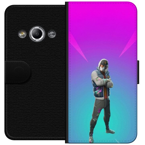 Samsung Galaxy Xcover 3 Tegnebogsetui sort ridder fortnite