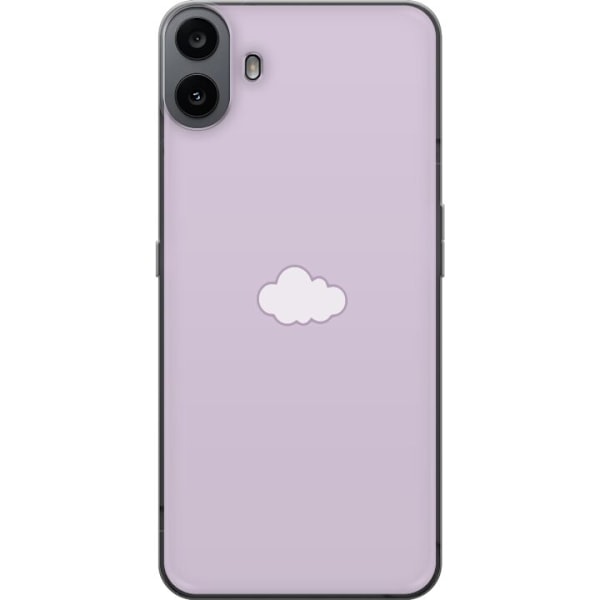 Nothing CMF Phone 1 Läpinäkyvä kuori Lila Pilvi - minimalistinen pilvi lila taustalla