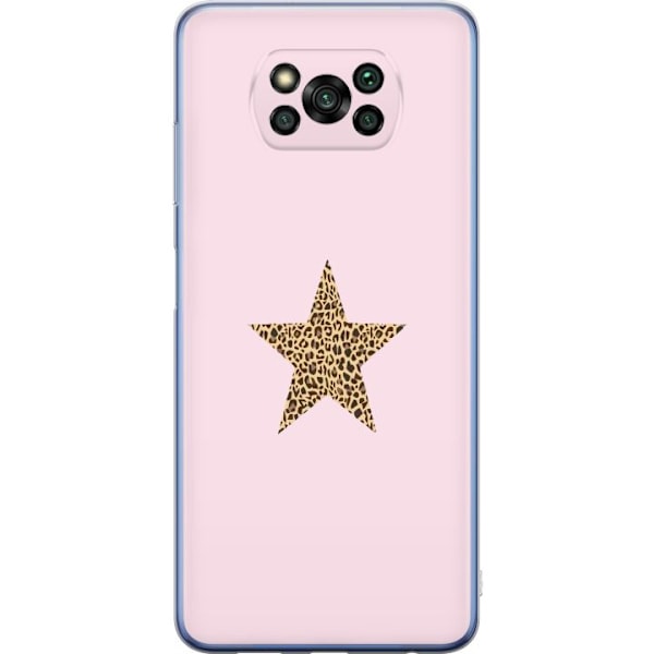 Xiaomi Poco X3 Pro Gjennomsiktig deksel Leopard stjerne