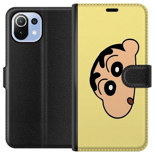 Xiaomi Mi 11 Lite Tegnebogsetui Peeking Shinchan