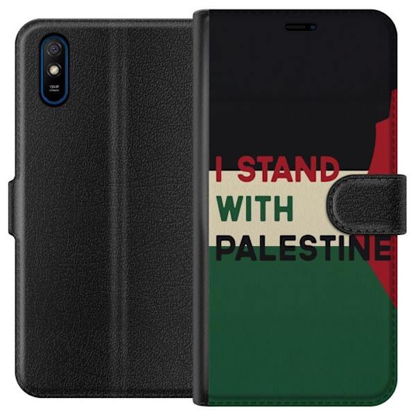 Xiaomi Redmi 9A Plånboksfodral Stand with Palestine – solidaritetsdesign med starkt budskap