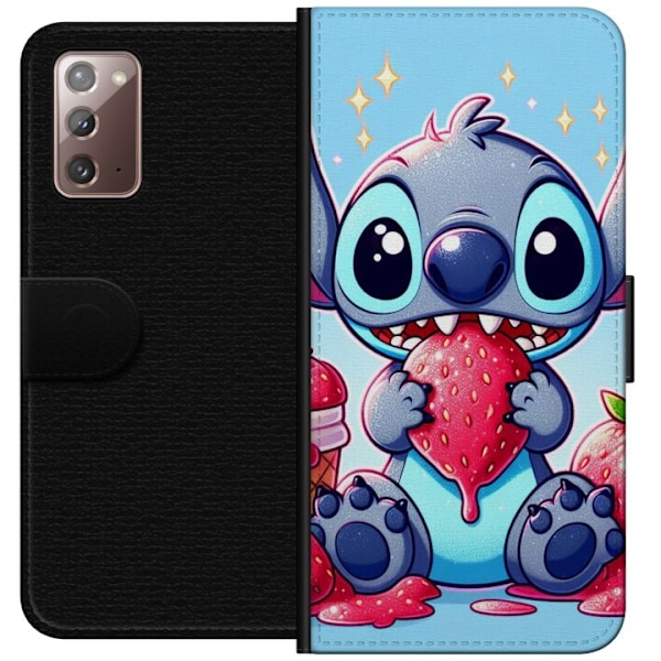 Samsung Galaxy Note20 Lommeboketui Strawberry Stitch