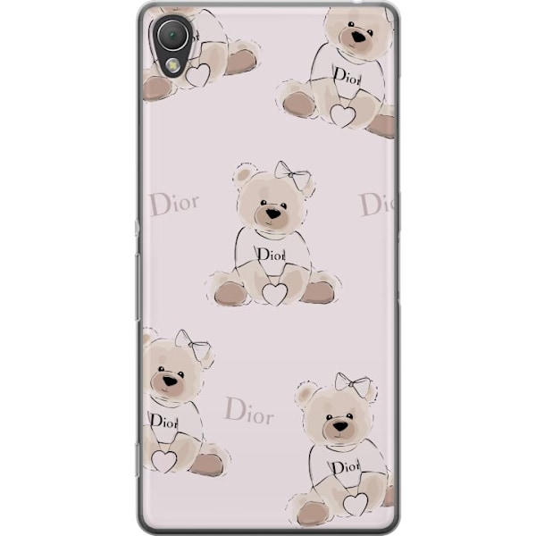 Sony Xperia Z3 Läpinäkyvä kuori Teddy Dior Vibes - ylelline