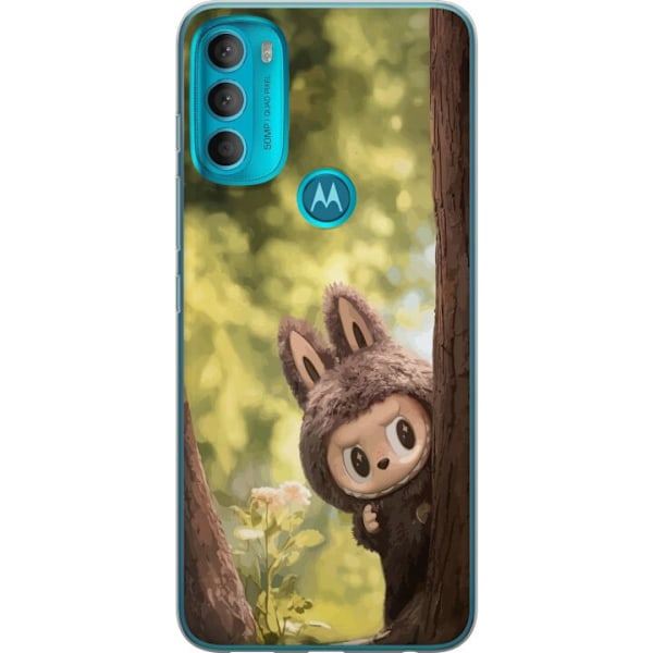 Motorola Moto G71 5G Genomskinligt Skal Labubu Graffiti Vibes