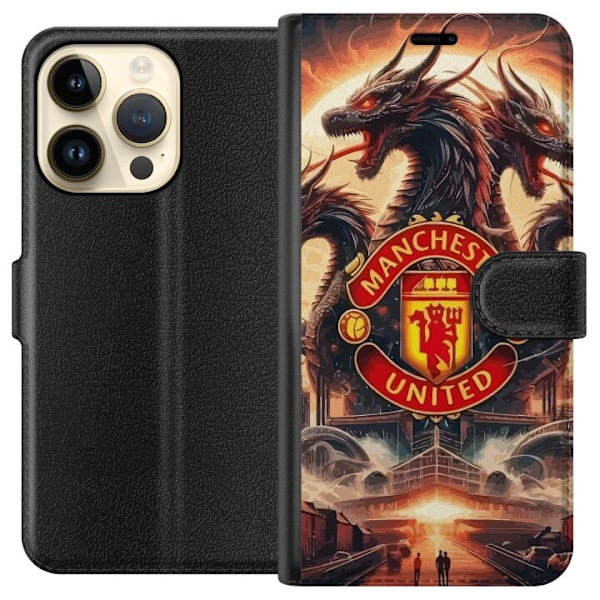 Apple iPhone 15 Pro Tegnebogsetui Manchester United