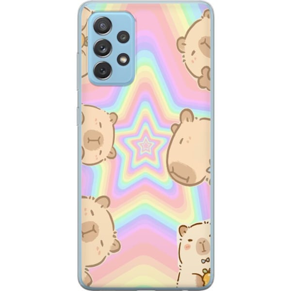Samsung Galaxy A72 5G Gjennomsiktig deksel Kawaii Capybara Gal