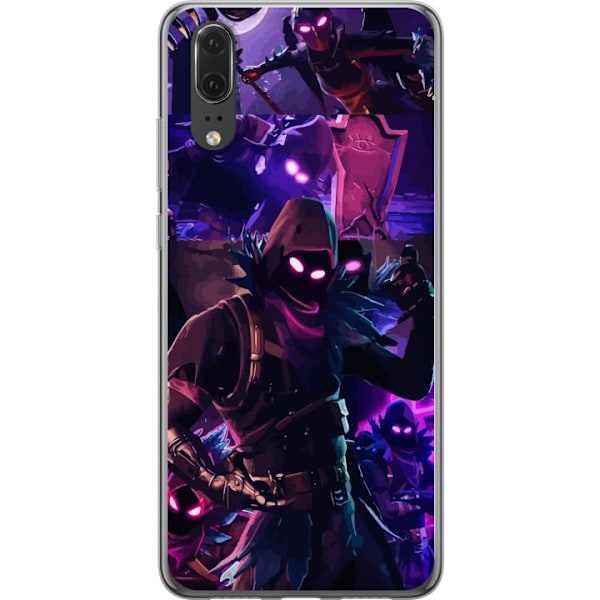 Huawei P20 Läpinäkyvä kuori Fortnite Raven