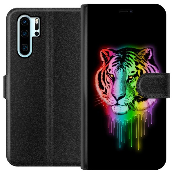 Huawei P30 Pro Tegnebogsetui Tiger