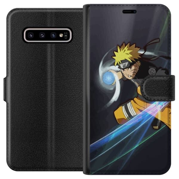 Kompatibelt Plånboksfodral till Samsung Galaxy S10+ Naruto