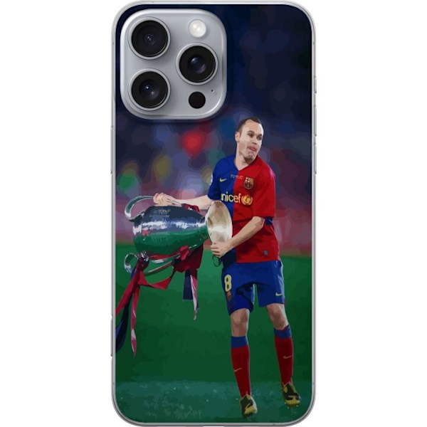 Apple iPhone 16 Pro Max Gennemsigtig cover Andres Iniesta (FC