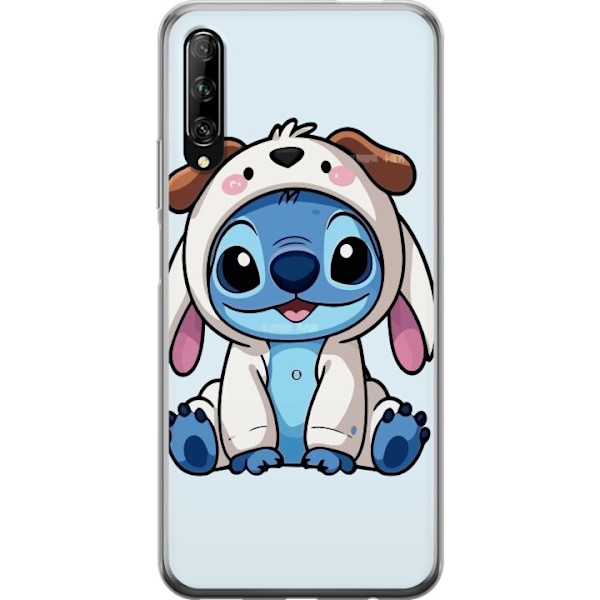 Huawei P smart Pro 2019 Läpinäkyvä kuori Stitch Koirapuku Lilo & Stitch Disney Hauska Design Sininen Avaruusolento Sarjakuva Hahmo Suosittu Lapsill