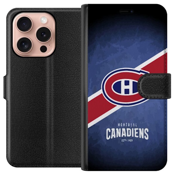 Apple iPhone 16 Pro Tegnebogsetui Montreal Canadiens (NHL)