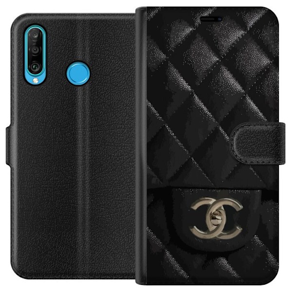 Huawei P30 lite Lommeboketui Chanel Svart