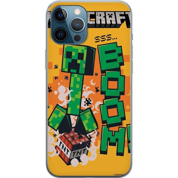Apple iPhone 12 Pro Max Läpinäkyvä kuori Minecraft Boom