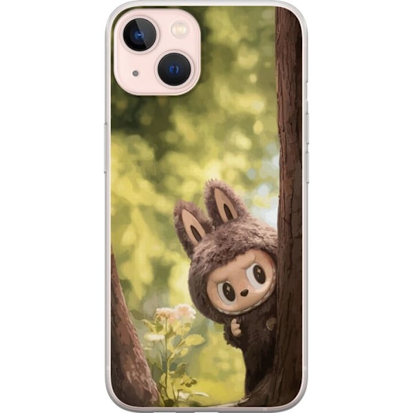 Apple iPhone 13 mini Genomskinligt Skal Labubu Graffiti Vibes – Gatukonst i monsterform
