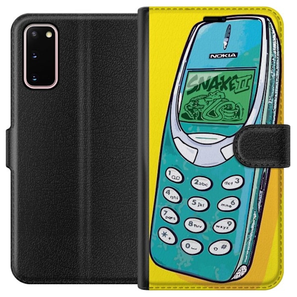 Samsung Galaxy S20 Lommeboketui Nokia 3310, Snake 2, behold so