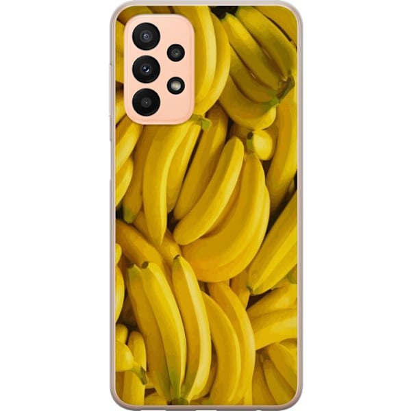 Samsung Galaxy A23 5G Läpinäkyvä kuori Banaani kuvio