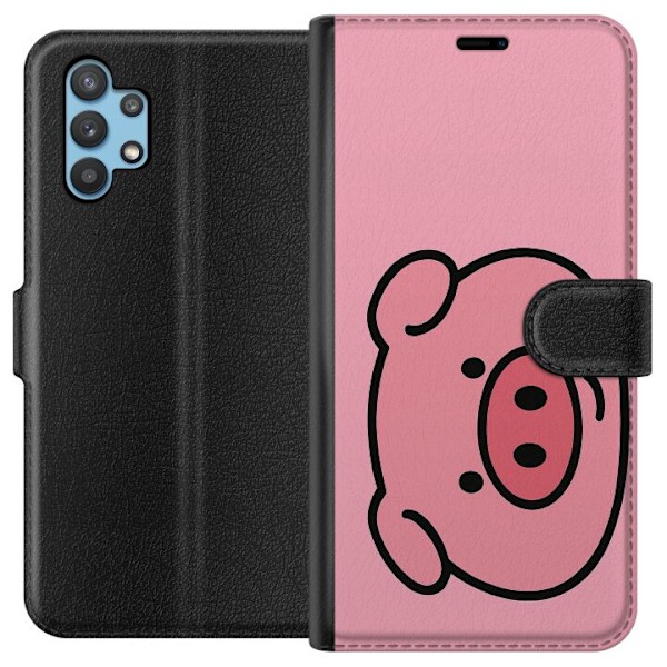Samsung Galaxy A32 5G Tegnebogsetui Kawaii Piggy