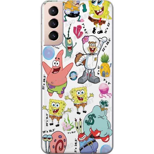 Samsung Galaxy S21 Gjennomsiktig deksel SpongeBob SquarePants