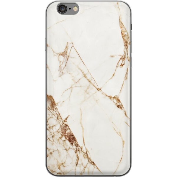 Apple iPhone 6 Plus Läpinäkyvä kuori Valkoinen marmori