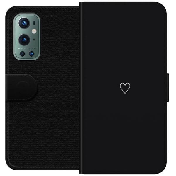 Kompatibel Tegnebogsetui til OnePlus 9 Pro Hjerte Sort