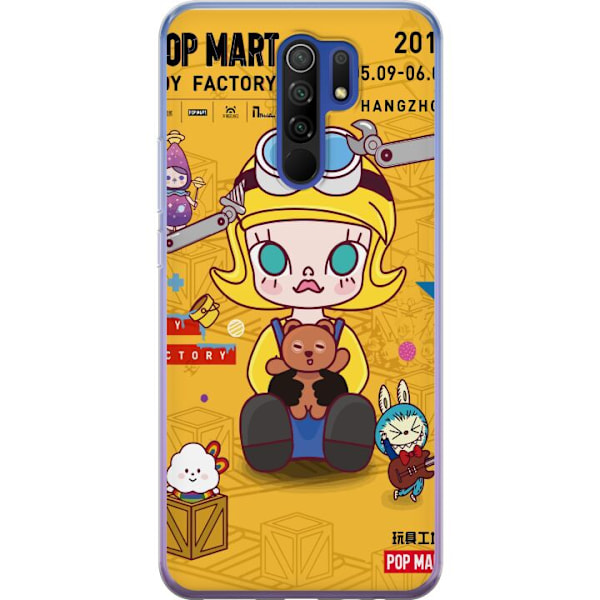 Xiaomi Redmi 9 Läpinäkyvä kuori Leikkitehdas Pop Mart