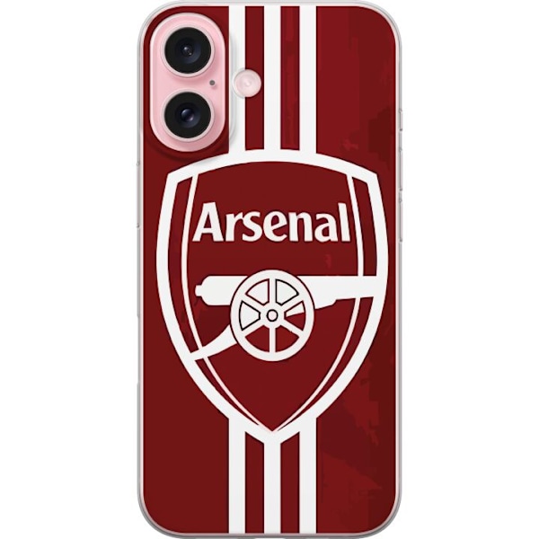 Apple iPhone 16 Genomskinligt Skal Arsenal