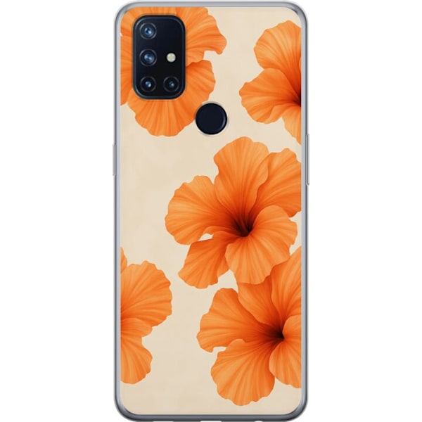 OnePlus Nord N10 5G Läpinäkyvä kuori Papaya Punch