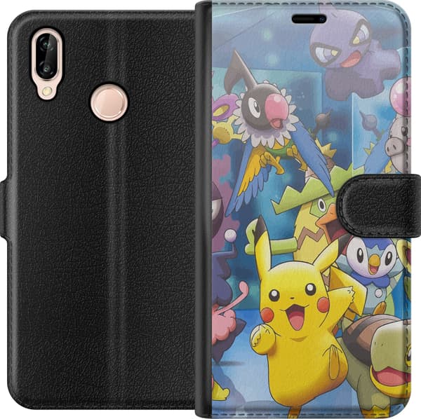 Kompatibelt Lommeboketui til Huawei P20 lite Pokemon