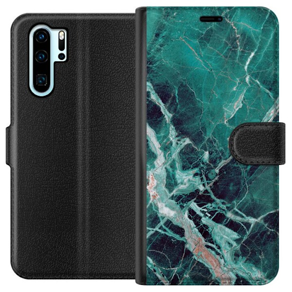 Huawei P30 Pro Lompakkokotelo Marmori