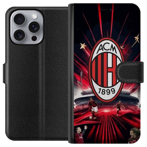 Apple iPhone 16 Pro Max Tegnebogsetui AC Milan