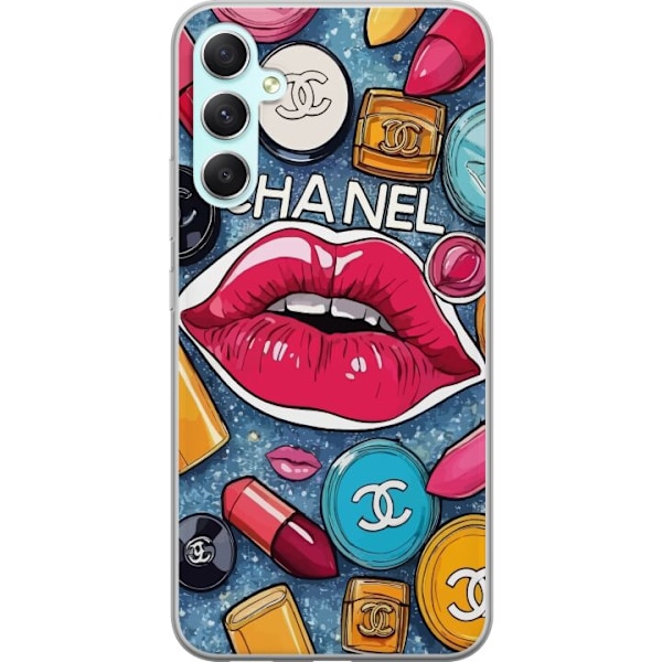 Samsung Galaxy A34 Gjennomsiktig deksel Chanel Lips