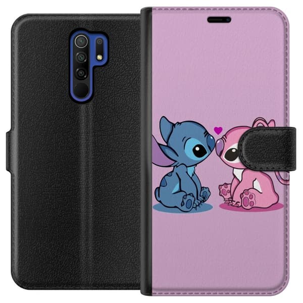 Kompatibelt Plånboksfodral till Xiaomi Redmi 9 Stitch-Kärlek