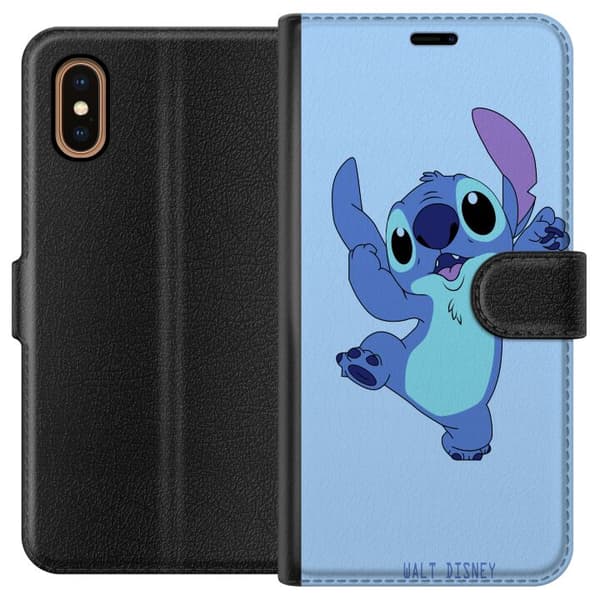 Kompatibel Tegnebogsetui til Apple iPhone XS Max Stitch