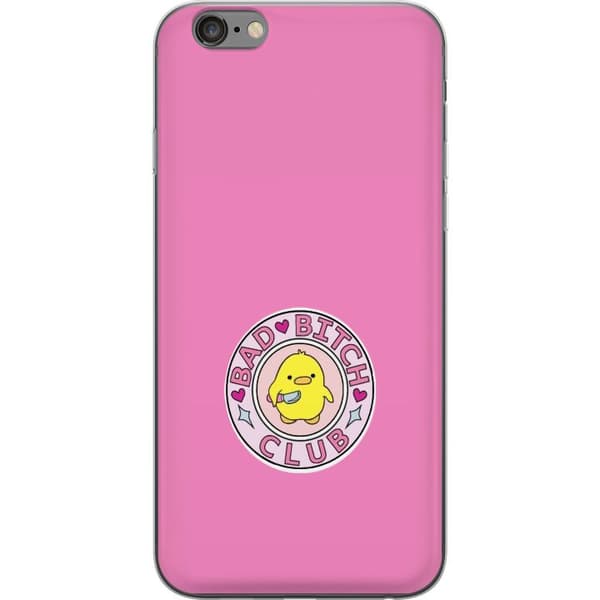 Kompatibelt Mobilskal till Apple iPhone 6s Plus Bad Bitch Club rosa