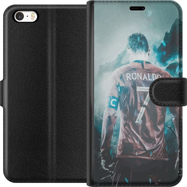 Kompatibelt Plånboksfodral till Apple iPhone SE (2016) Ronaldo