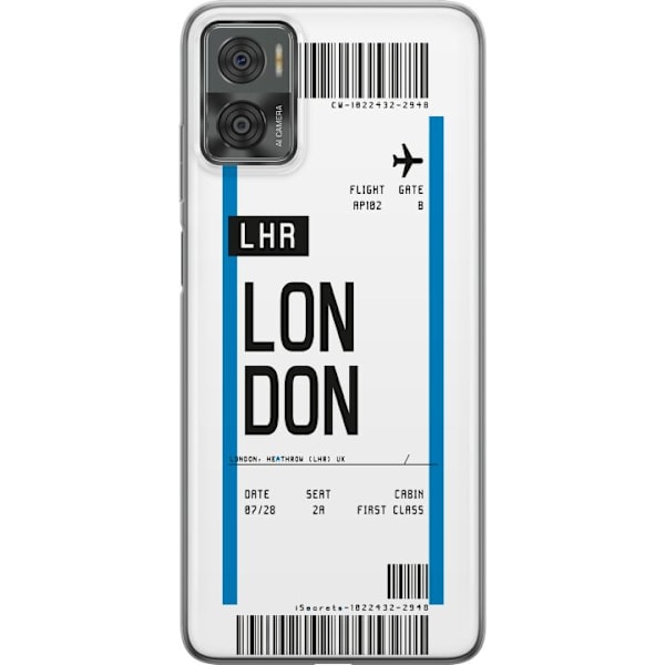 Motorola Moto E22i Gennemsigtig cover London