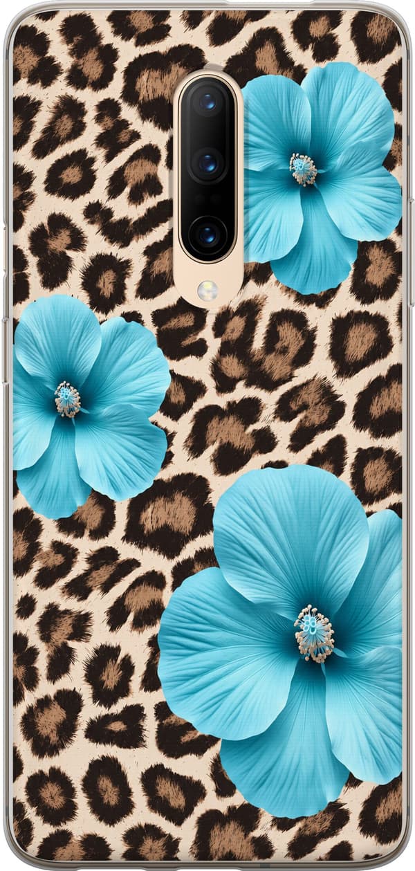 Kompatibel Mobilcover til OnePlus 7 Pro Brun blomsterleopard brun