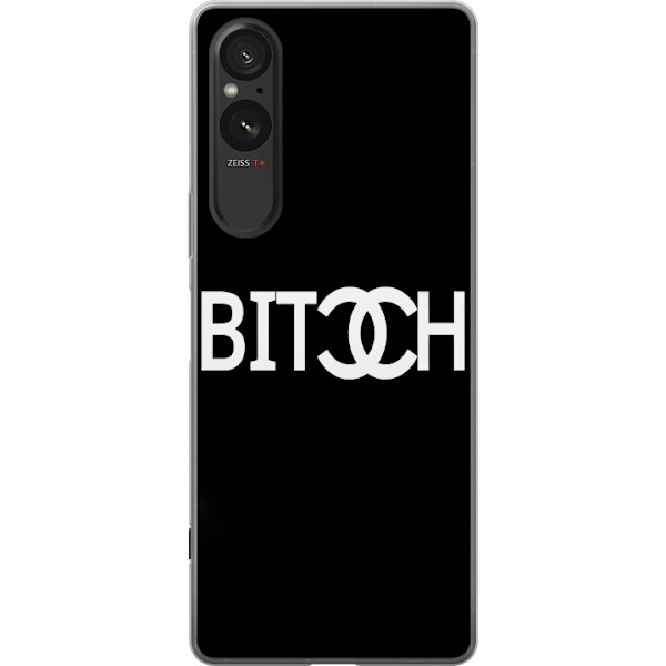 Sony Xperia 10 VI Läpinäkyvä kuori Bitch Chanel -inspiroima katumuoti Muoti Tekstimotiivi Trendi Ikoninen Tyyli Kaupunkisuunnittelu