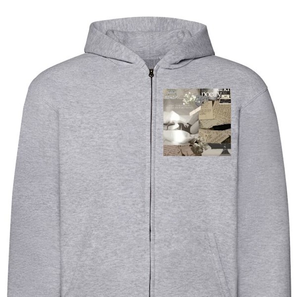 Zip-Hoodie | Hættetrøje med Lynlås til Voksne Taylor Swift grå M