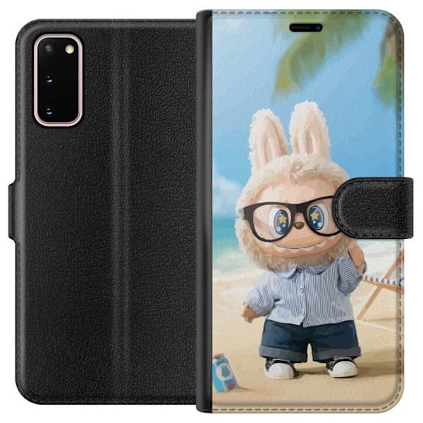 Samsung Galaxy S20 Lompakkokotelo Labubu Tummat Unelmat
