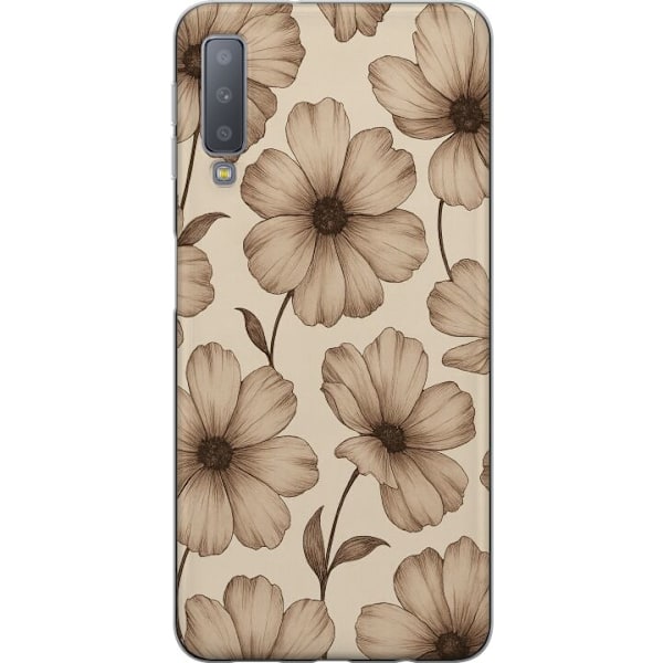 Samsung Galaxy A7 (2018) Genomskinligt Skal Pastel Rush
